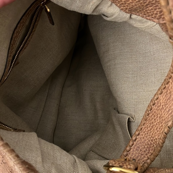 COPY - Gucci Large Jackie O Tan Leather Monogram bag - Picture 8 of 8